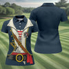 Maxcorners Funny Pirate Costume Hawaiian Golf Shirt, Women's Golf Tops, Ladies Golf Shirts LM1507