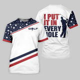 Maxcorners I Put It in Every Hole Mens Golf Polo Shirt, Mens Golf Gift, Funny Golf Shirt