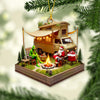 Maxcorners Custom Name Camping Christmas Ornament, Christmas Gift 2D Flat LM2111
