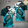 Maxcorners Darts Flaming Dartboard Blaze Design Multicolor Customized Name, Team Name 3D Shirts
