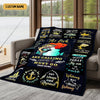 Maxcorners The Fish Are Calling And I Must Go Custom Name Blanket, Presents For Fishermen, Gift For Fishing Lover LM0201