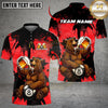 Maxcorners Billiards Ball 8 Happy Beer Bear Customized Name, Team Name 3D Shirt (6 Colors)