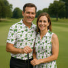 Maxcorners Three Leaf Clover Golf And Beer St Patrick's Day White Golf Shirt, Fun Golf Shirts For Men, Polo Shirts For Men