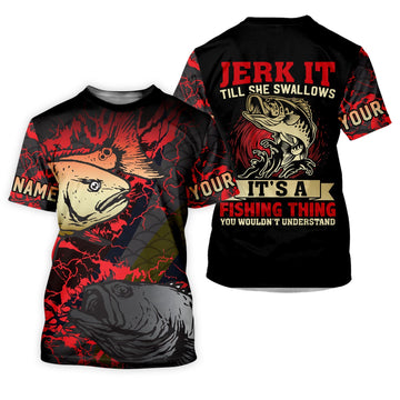 Maxcorners Bass Fishing UPF Shirts, It's a Fishing Thing You Would't Understand, Funny Fishing Shirt, Gift For Fisherman