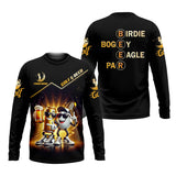 Maxcorners Golf And Beer Custom Men's Golf Polo Shirt, Funny Golf Apparel, Fun Golf Shirts For Men