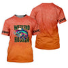 Maxcorners Weekend Hooker Orange Fishing Shirt, Fishing UPF Shirts, Hooded Sun Shirt, Gift For Fisherman