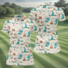 Maxcorners Western Desert Cowboy Boots Pattern Golf Shirt, Women’s Golf Polo, Ladies Golf Tops LM1507