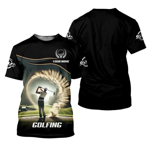 Maxcorners Custom Elite Golfer Golf Polo Shirt, Gift For Golfers, Mens Golf Gift