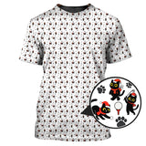 Maxcorners Funny Pattern Golf Shirt, Cat Golf Shirt, Christmas Golf Shirt For Pet Lover