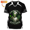 Maxcorners Funny Pickleball Shirt For Men's, Custom Name Pickleball Jersey, Stay Out of The Kitchen Pickleball Shirts LM0509