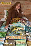 Maxcorners There Aren't Many Things I Love More Than Fishing Custom Name Blanket, Fishing Blanket, Gift For Fishing Lover LM0201