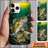Maxcorners Underwater Sunbeam Nature Personalized Name Phone Case (13 Fish Species)