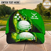 Maxcorners Golf Orbiting Golf Balls Galaxy Pattern Personalized Name 3D Classic Cap