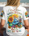 Maxcorners I Don't Know Where I'm Going Compass All Over Print LM2101