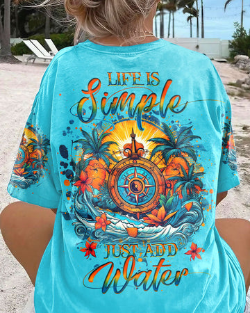 Maxcorners Life Is Simple Just Add Water Compass All Over Print LM2101