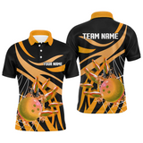 Maxcorners Spiderweb Bowling Ball And Pins Team league Multicolor Option Customized Name 3D Shirt