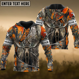 Maxcorners The Premium Moose Hunting Camouflage Pattern Custom Name Shirt 3D All Over Printed Clothes