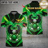 Maxcorners Bowling Flaming Eagle Multicolor Customized Name, Team Name 3D Shirt