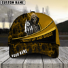 Maxcorners Billiard Ball 8 Hooded Skull Personalized Name 3D Cap (6 Colors)