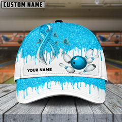 Maxcorners Bowling Awereness Edition Multicolor Personalized Name 3D Cap