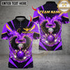 Maxcorners Bowling Flaming Eagle Multicolor Customized Name, Team Name 3D Shirt