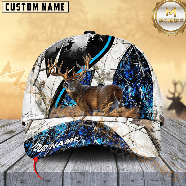Maxcorners Camo Deer Hunting Cap Multicolor Personalized 3D Cap