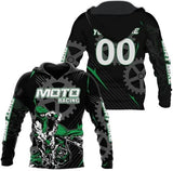 Maxcorners Motocross Racing Customize Name And Number 3D Shirts