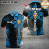 Maxcorners Billiard Ball 9 Cross Design Multicolor Customized Name, Team Name 3D Shirts