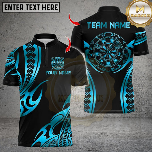 Maxcorner Polynesian Tattoo Dartboard Design Multicolor Customized Name, Team Name 3D Shirts