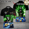 Maxcorners Billiards 8 Ball 9 Ball Reaper Cue Master Customized Name, Team Name 3D Shirt (6 Colors)