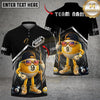 Maxcorners Billiards 9 Ball Funny Character Swirl Customized Name, Team Name 3D Shirt (6 Colors)