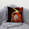 Maxcorners Darts Golden Stripe Fire Target Multicolor Customized Name 3D Pillow