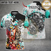 Maxcorners Darts Skull Graffiti Street Art Dartboard Multicolor Customized Name, Team Name 3D Shirts