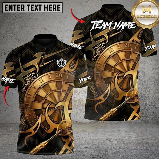 Maxcorners Ancient Tribal Darts Warrior Customized Name, Team Name 3D Shirt