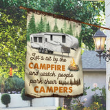 Maxcorners Fifth Wheels Camping Flag Let’s Sit By The Campfire VT30