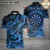 Maxcorners Asian Dragon Dart Design Multicolor Customized Name, Team Name 3D Shirts