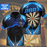 Maxcorners Dart Personalized 3D All Over Printed Blue Lightning Shirt