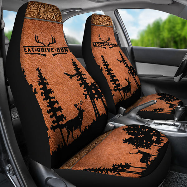 Maxcorners Eat Drive Hunt Car Seat Covers