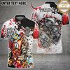 Maxcorners Darts Skull Graffiti Street Art Dartboard Multicolor Customized Name, Team Name 3D Shirts