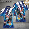 Maxcorners Billiards Ball 8 & 9 Flame Soaring Eagle American Flag Customized Name, Team Name 3D Shirt