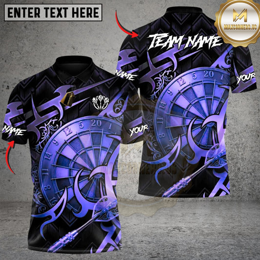Maxcorners Ancient Tribal Darts Warrior Customized Name, Team Name 3D Shirt