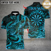 Maxcorners Asian Dragon Dart Design Multicolor Customized Name, Team Name 3D Shirts