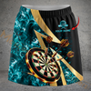 Maxcorners Darts Flame Leopard Print Dartboard Personalized 3D Skirts With Shorts