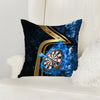 Maxcorners Darts Golden Stripe Fire Target Multicolor Customized Name 3D Pillow