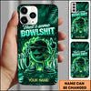 Maxcorners Bowling Funny Bowlshit Ball Multicolor Personalized Name 3D Phone Case