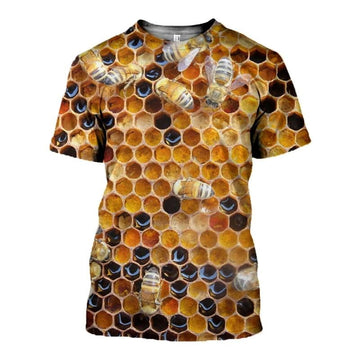 Maxcorners Custom Name I'm A Bee Keeper Beehive Men's Shirt 10 LM1304