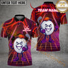 Maxcorners Neon Swing Golf Polo Customized Name, Team Name 3D Shirts (4 Colors)