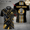 Maxcorners Billiards Gold 9 Ball Elite Customized Name, Team Name 3D Shirt (6 Colors)