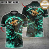 Maxcorners Darts Red Fire Panda Samurai Dartboard Multicolor Customized Name, Team Name 3D Shirts
