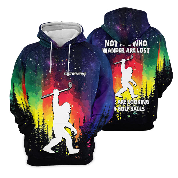 Maxcorners Custom Sasquatch Bigfoot Golf Polo Shirt , Funny Golf Shirt, Gift For Golfers